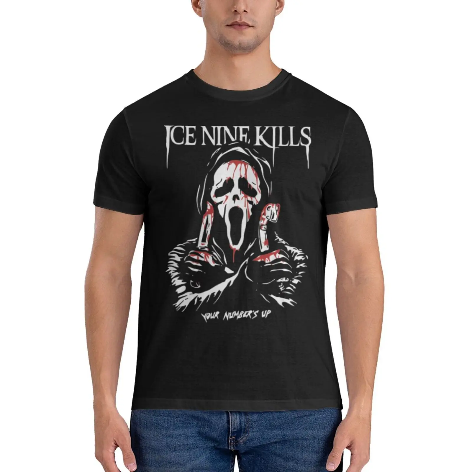 Винтажная хлопковая рубашка с длинным рукавом и графическим принтом