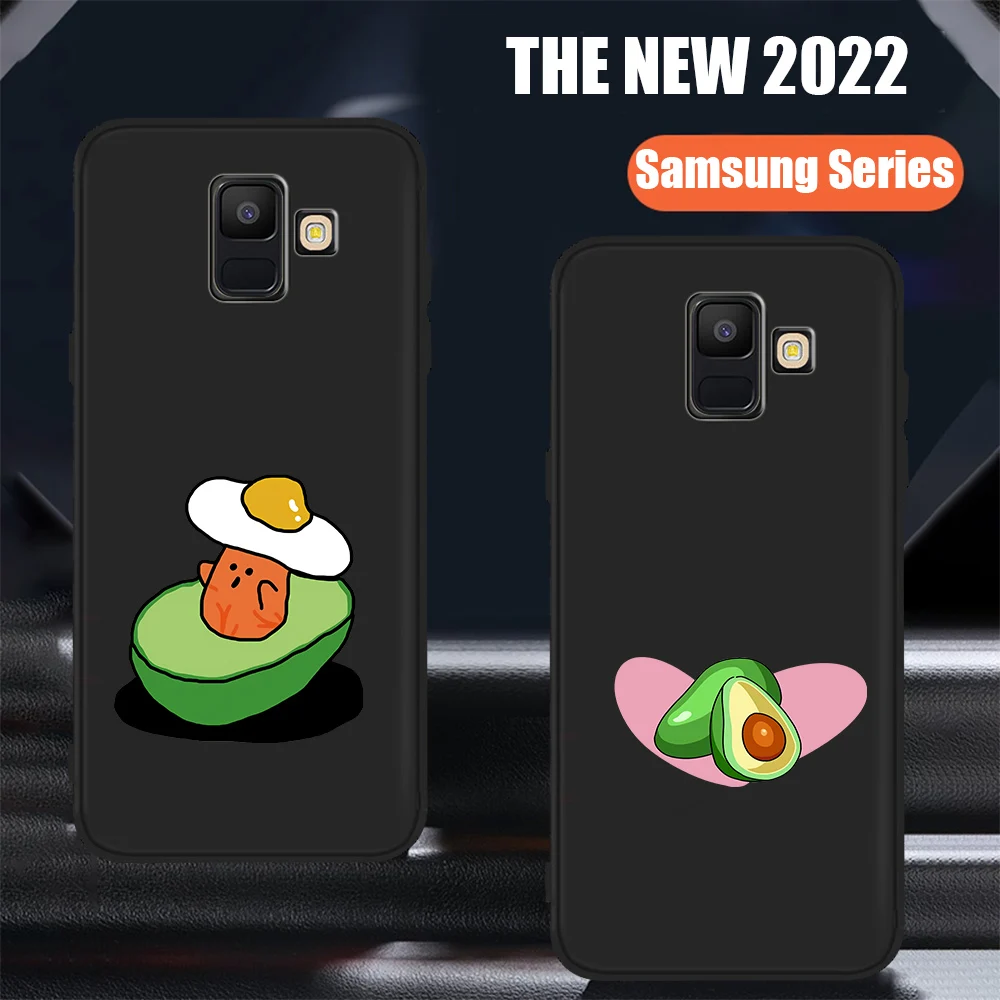 

Fashion Avocado Cartoon Cute Cover Silicone for Samsung Galaxy A5 A6 A7 A8 A10 A30 A40 A50 A22 A32 A72 A82 J7 J8 Plus Phone Case