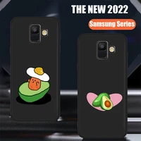 fashion avocado cartoon cute cover silicone for samsung galaxy a5 a6 a7 a8 a10 a30 a40 a50 a22 a32 a72 a82 j7 j8 plus phone case