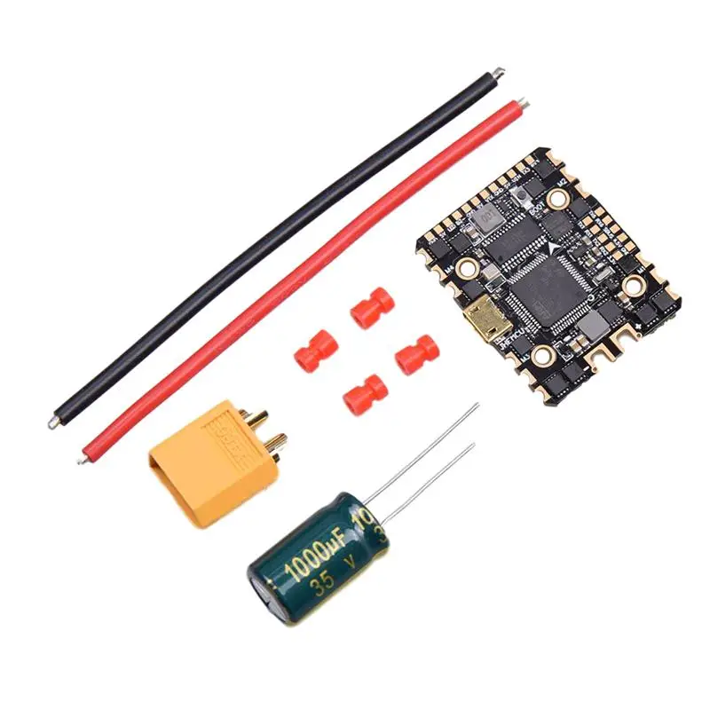 

JHEMCU GHF420AIO F4 OSD Flight Controller Built-in 35A BLheli_S 2-6S 4in1 ESC for RC FPV Racing Toothpick Cinewhoop Drones