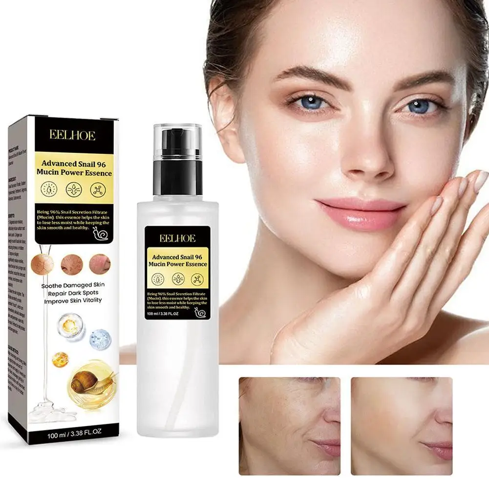 

100ml Snail Collagen Essence Anti Aging Moisturizing Dark Spots Acne Repairing Firming Tightening Fade Fine Lines Face Serum