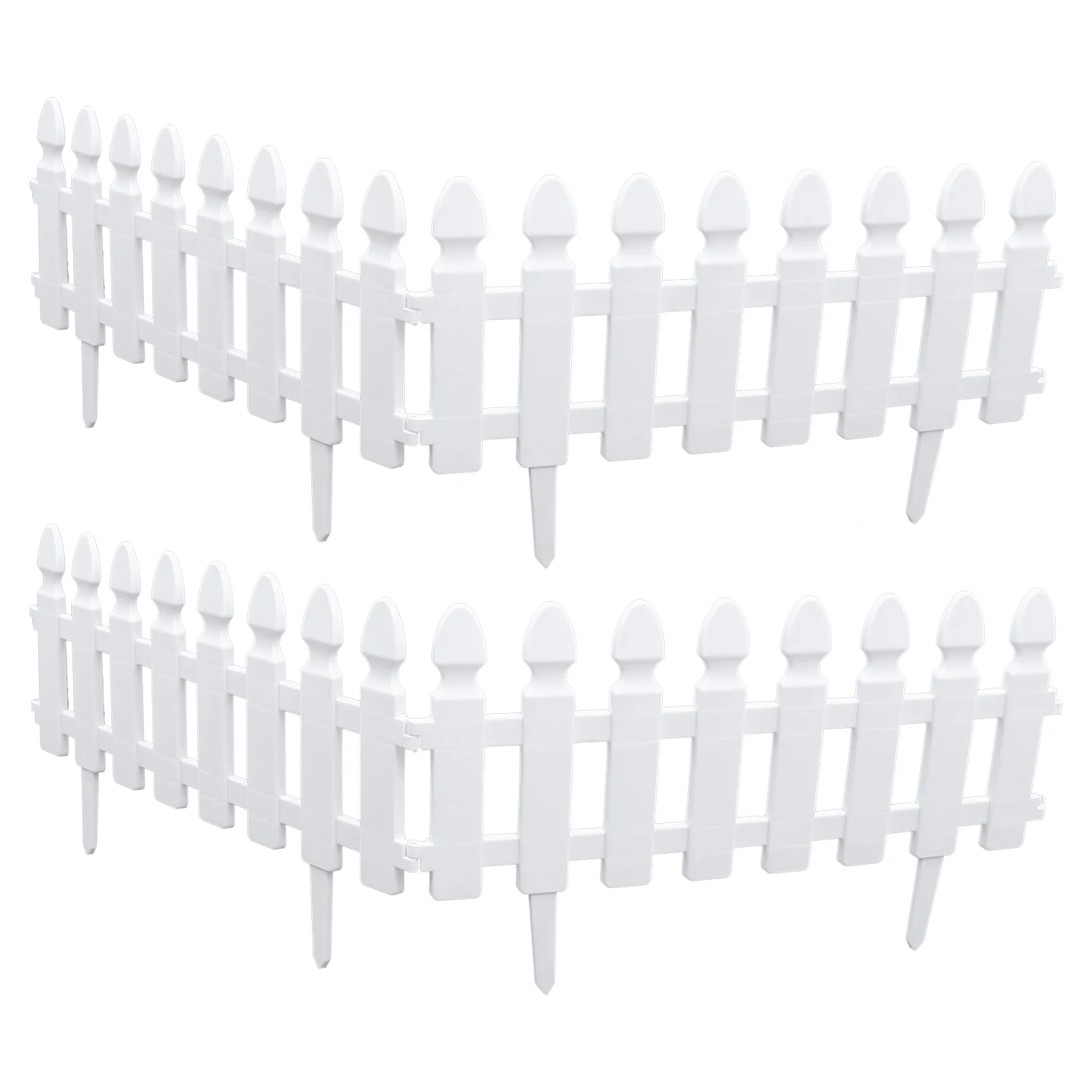 

4 Pcs Lattice Planter Box Gardening Fence Scene Adornment Board 48X29CM Outdoor Decor White Plastic European Style