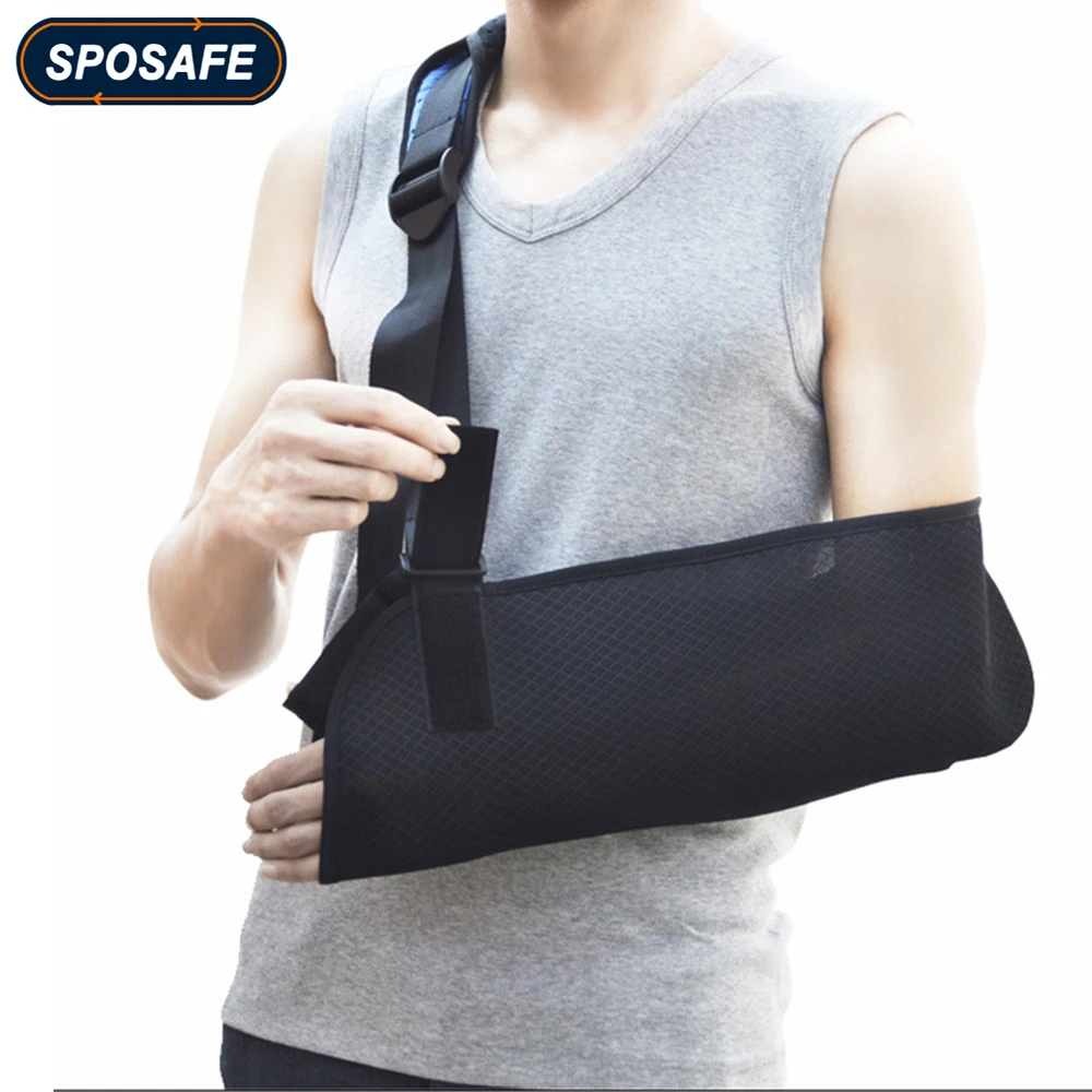 

Универсальный слинг на руку для мужчин и женщин, регулируемый дышащий мягкий наплечный ремень с подкладкой для взрослых, унисекс