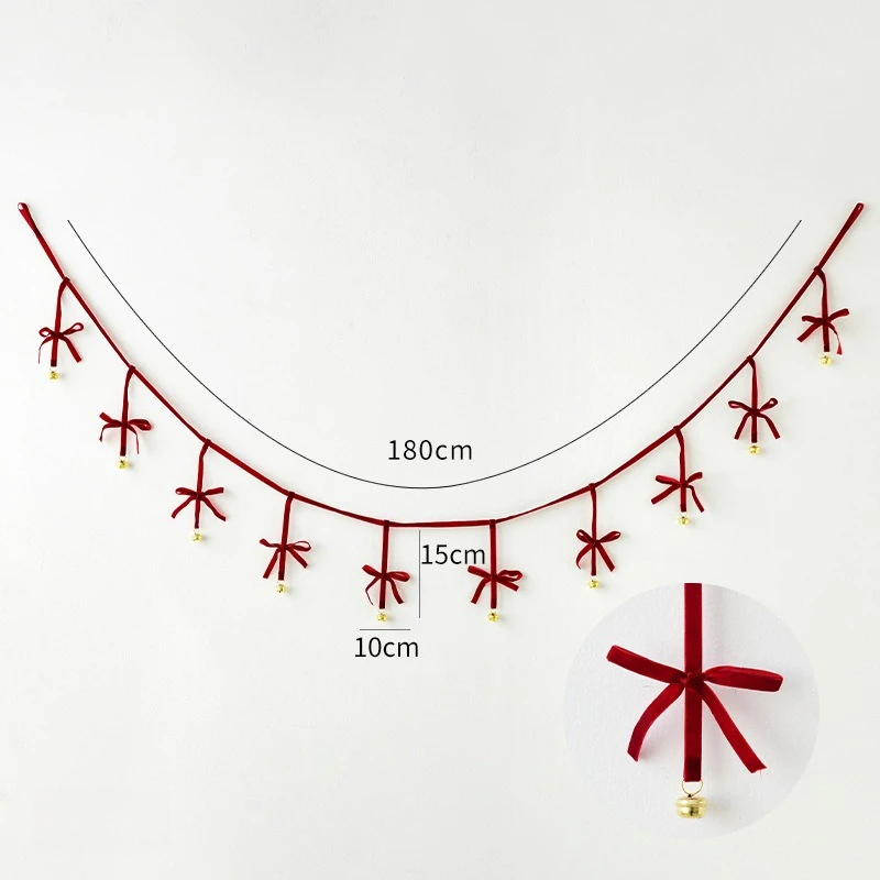 

Рождественские колокольчики с бантами
