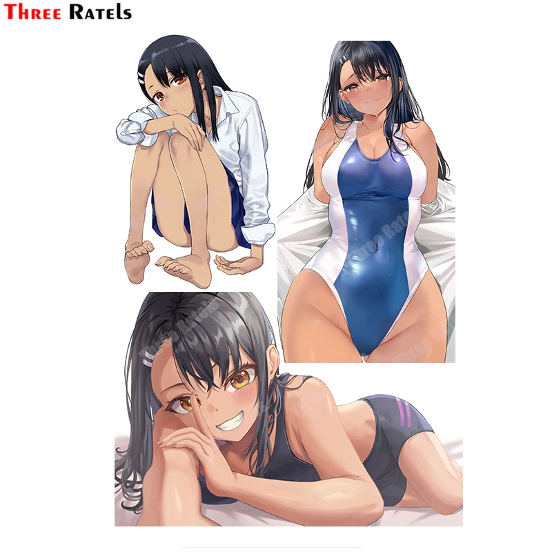 

Three Ratels B701 Anime Nagatoro Hayase Ijiranaide Nagatoro San Occlusion Scratch DIY Vinyl Material Decor Stickers And Decals