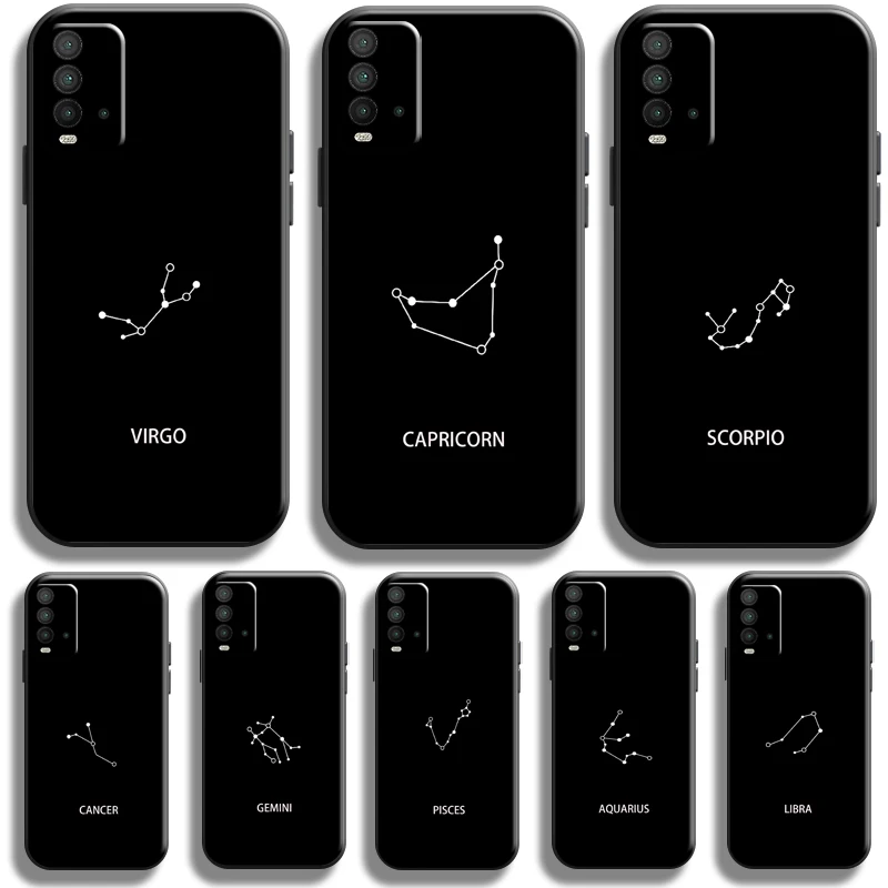 

Twelve Constellations Phone Case for Xiaomi Redmi Note 8 8T Pro Case for Redmi 8 8A Liquid Silicon Carcasa Back funda Coque