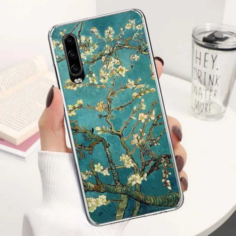 Картина маслом Ван Гога оболочка Женская для P30 P40 Lite P20 P10 P50 Mate 20 30 40 10 Pro Роскошный