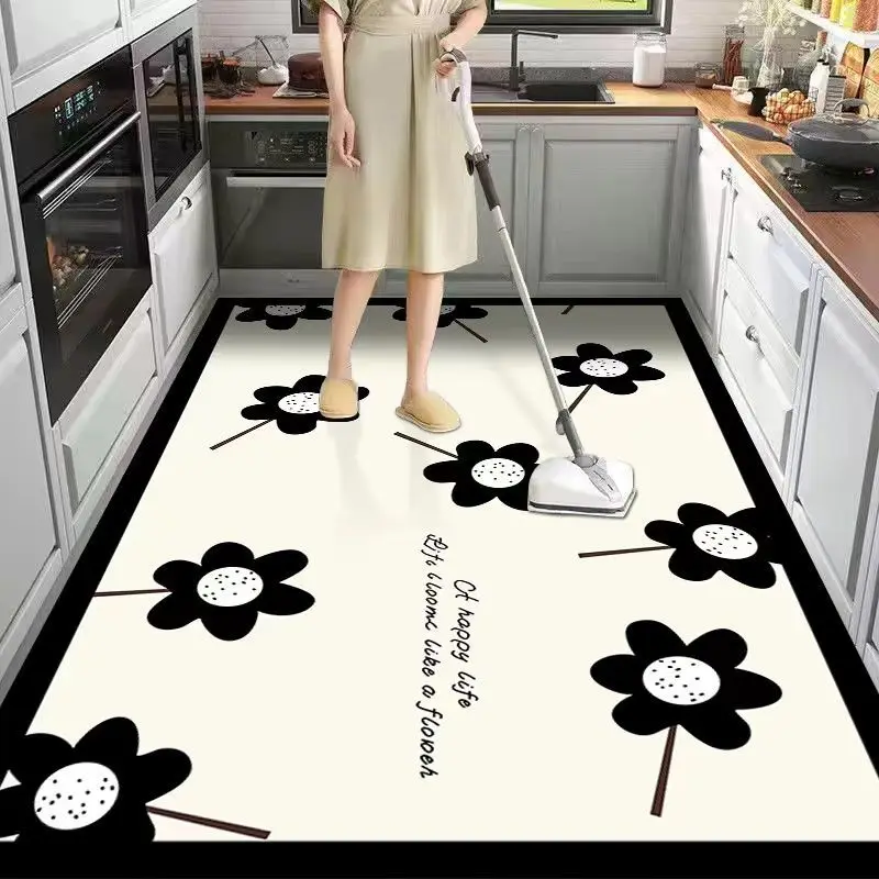 

Простые искусственные Нескользящие напольные коврики, украшение для кухни, маслостойкий кухонный ковер, водонепроницаемый коврик для ванной, коврики для балкона