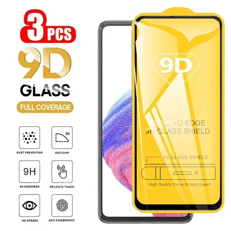 

9D Tempered Glass For Xiaomi POCO F5 X5 Pro F3 X4 C40 M4 M3 M5 M5S F4 X3 Pro GT NFC Mi 11 12 Lite 11T 11i 5G NE Screen Protector