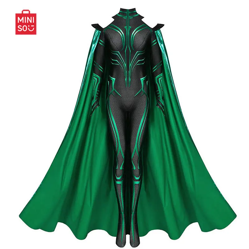 Фото Hela косплей плащ для ролевых игр комбинезон фильм женский костюм суперзлодей для взрослых женщин нарядное платье для ролевых игр праздничная одежда №1