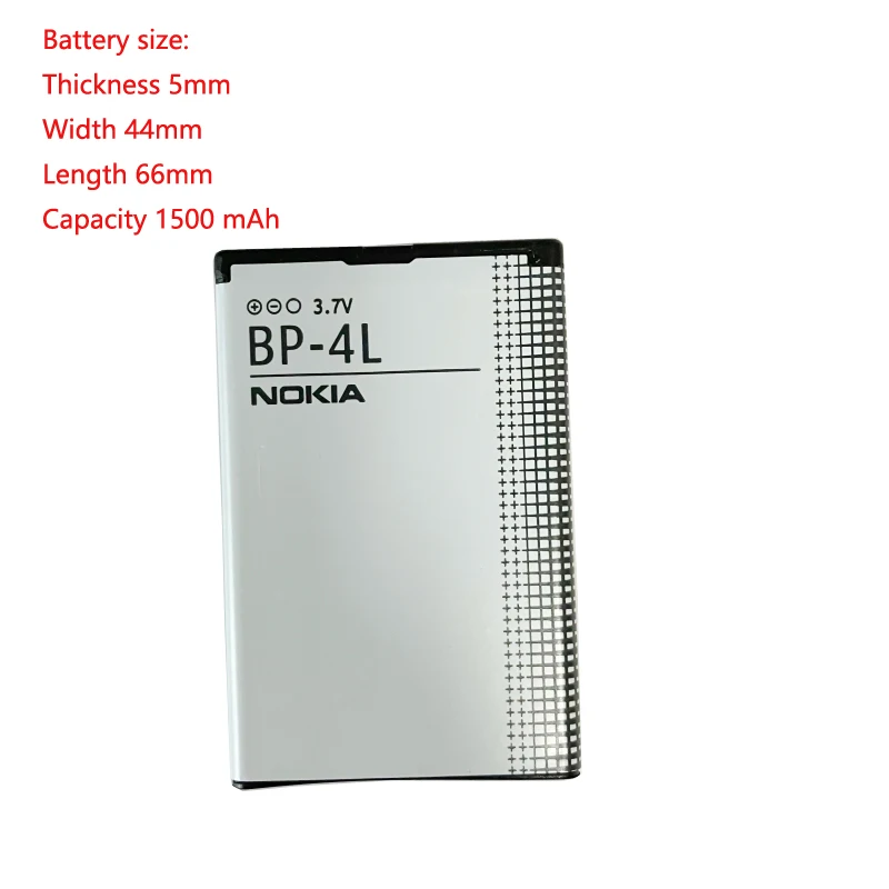 3.7v 1500mah Lithium Battery Bp-4l Rechargeable For Mobile N