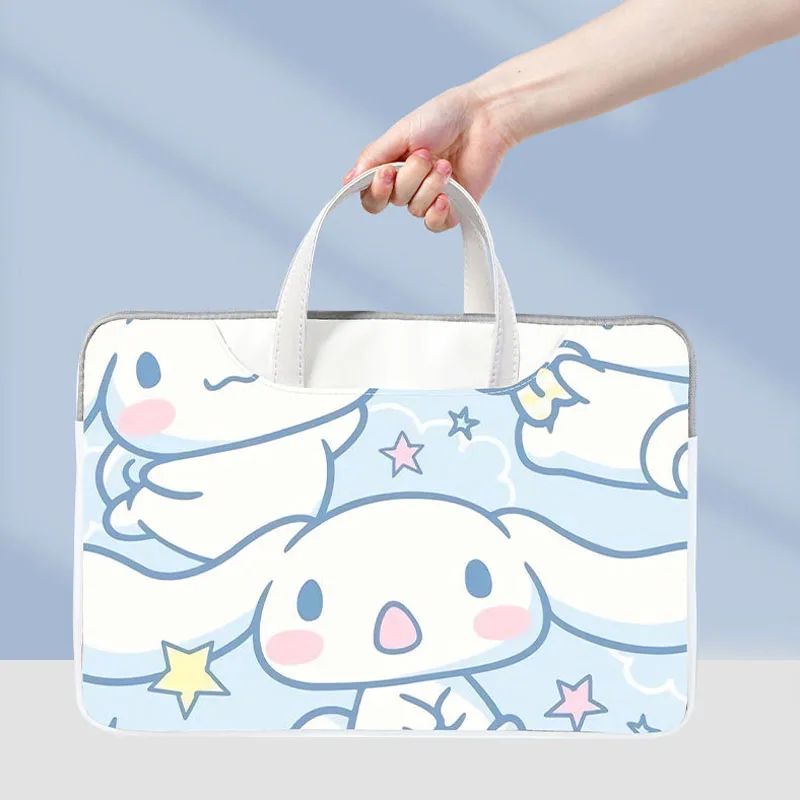 Новая сумка для ноутбука Sanrio Cinnamoroll 12 дюймов 13 14 15 16 розовая милая большая