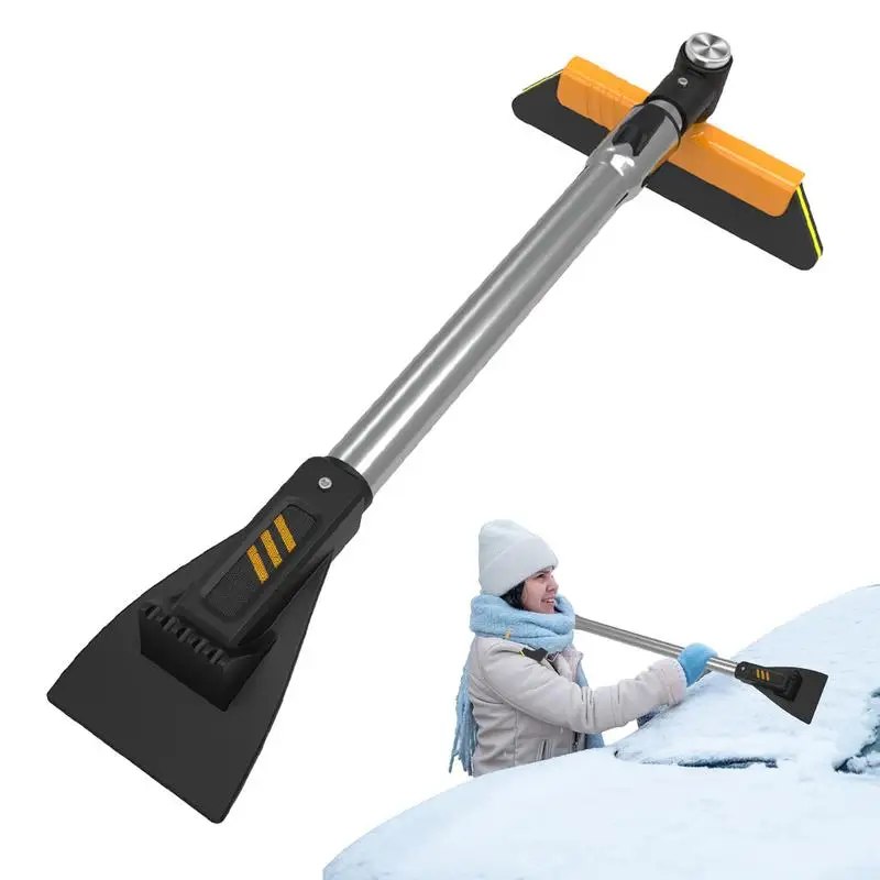 

Car Scraper Snow Brush Telescopic Snow Broom With Ice Scraper 360 Degree Rotation Car Windshield Snow Brush For Truck Car