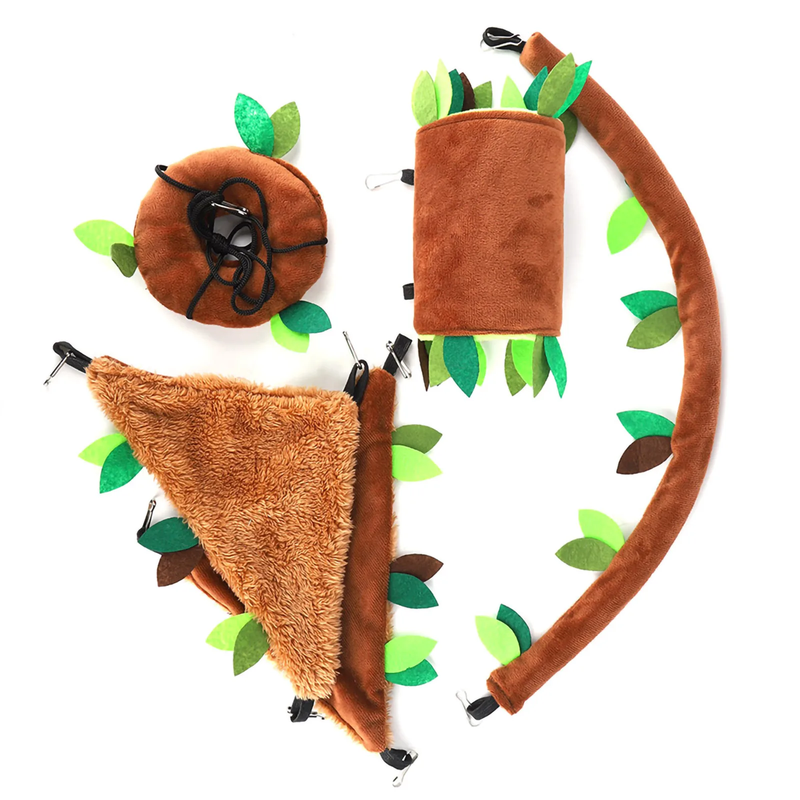 

5 шт./компл. теплый маленький гамак для домашних животных, подвесной гамак для белки, хомяка