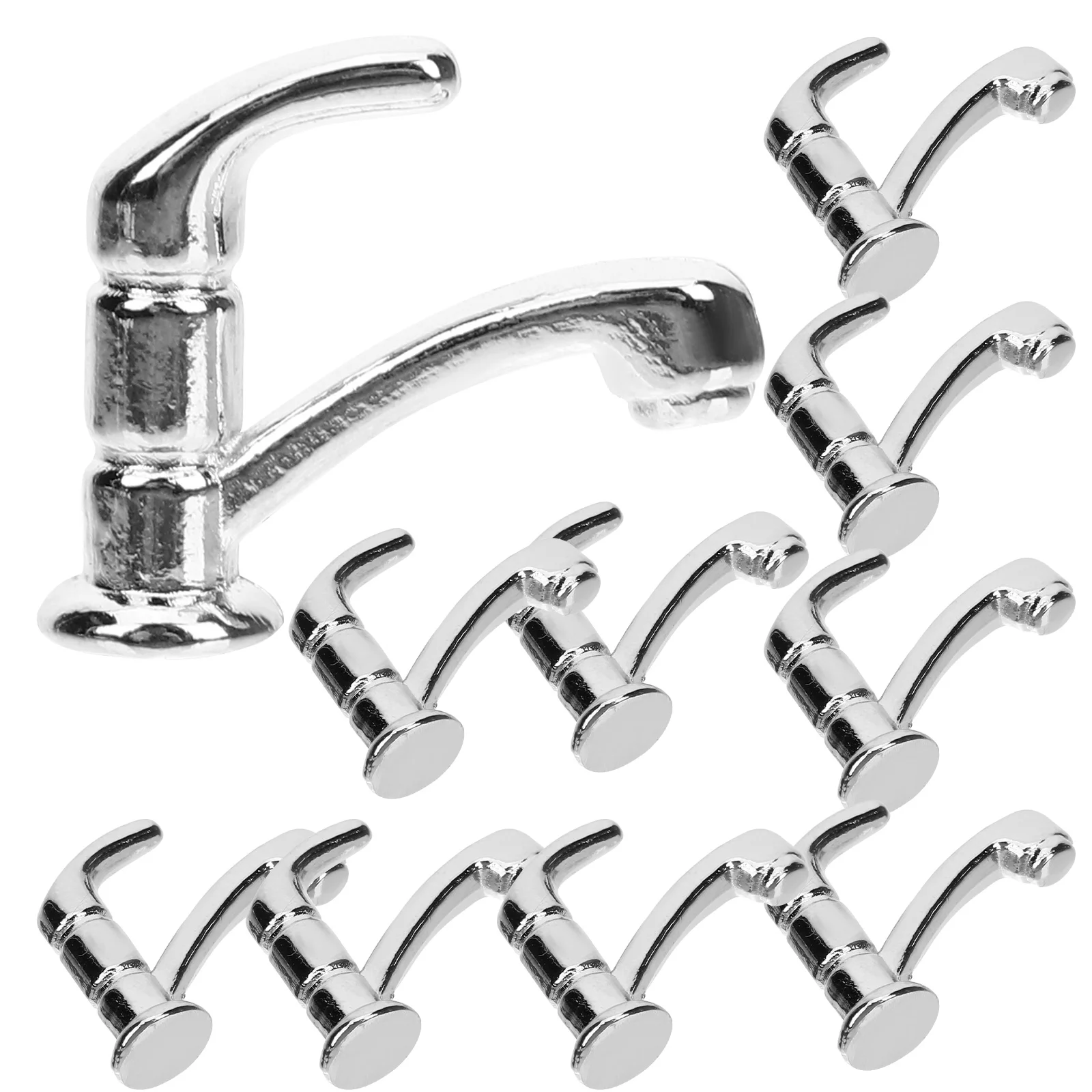 

10Pcs Miniature Models Miniature House Ornaments Kids Pretend Play