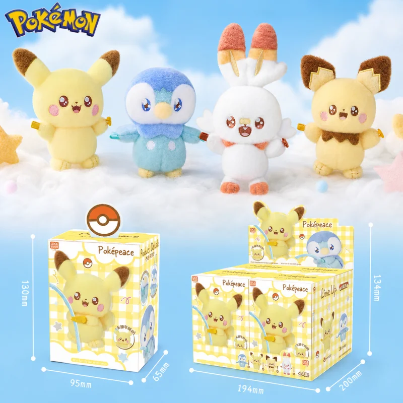 Фото Новинка 2026 года: Оригинальные загадочные коробки серии Pokemon Pokepeace, портативные брелоки Пиплуп, игрушки-украшения, подарки на день рождения. №1
