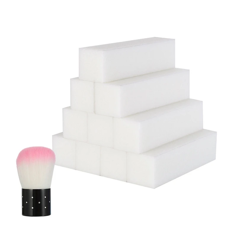 

Durable Sponge White Nail File Acrylic Buffer Sanding File Professional Nail Sanding Polishing Manicure Care Tools