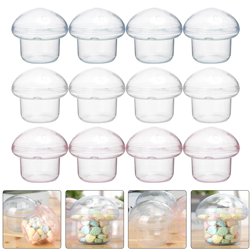 

12pcs Small Treat Boxes Party Favor Boxes Mushroom Shape Gift Boxes For Favors