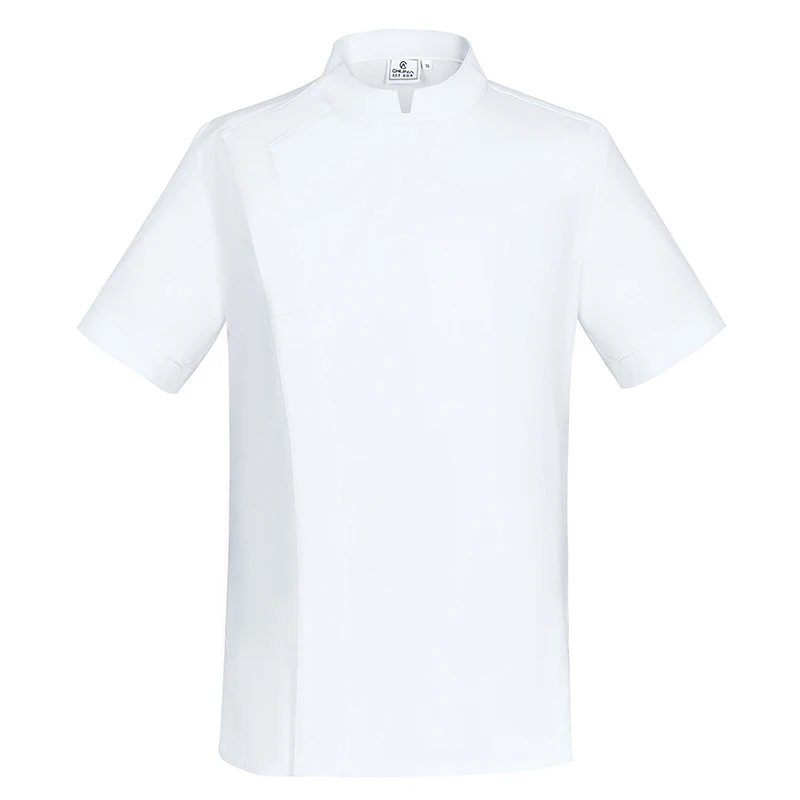 

High Quality Men Women Master Chef Uniform Shirt New Catering Restaurant Short Sleeve Kitchen Jacket Bakery Café Sushi Cook Coat