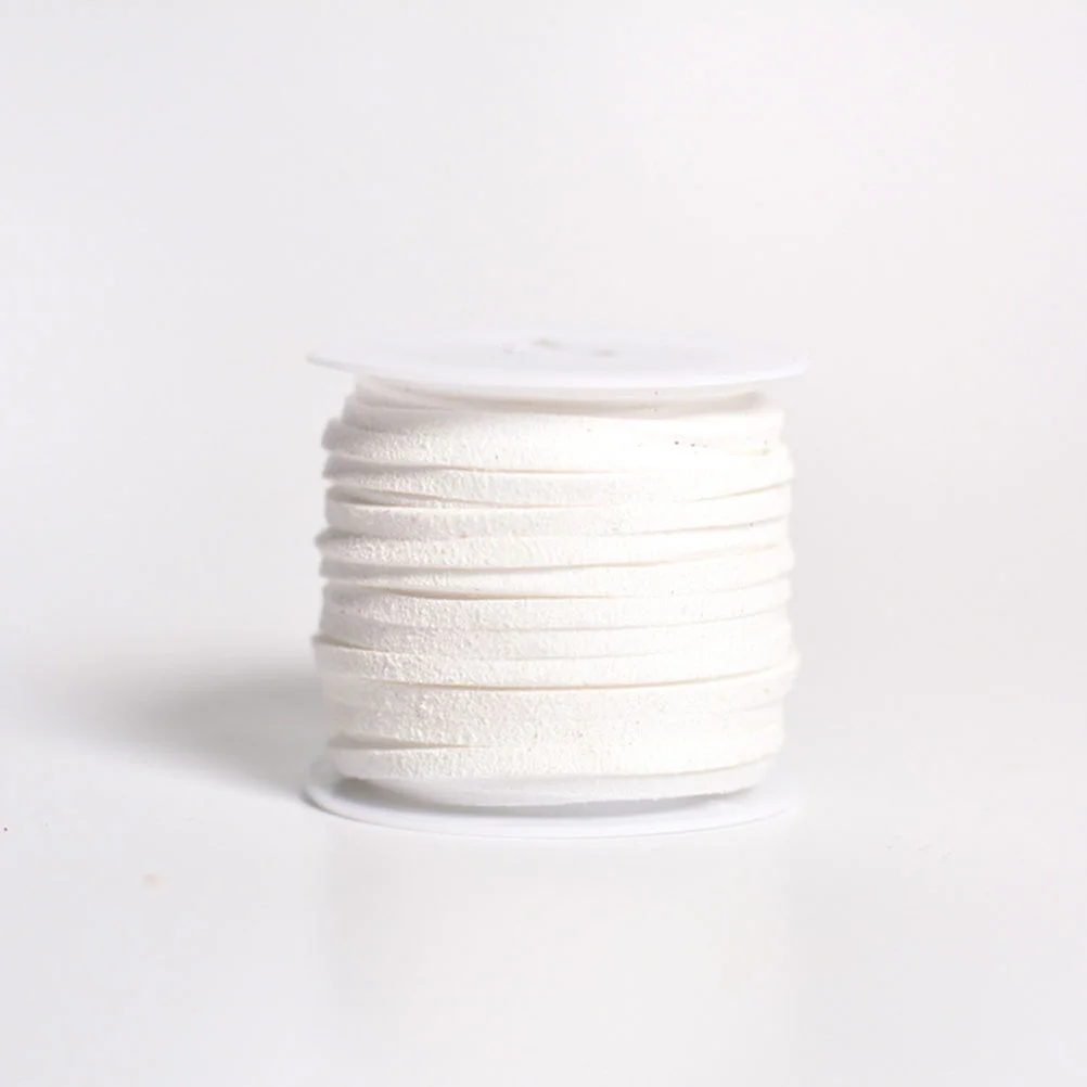 

4 Pcs Faux Cords Suede Roll Spool Wax Coated Vintage Ribbon Crafts String Gift Wrapping Beading Thread Bracelets