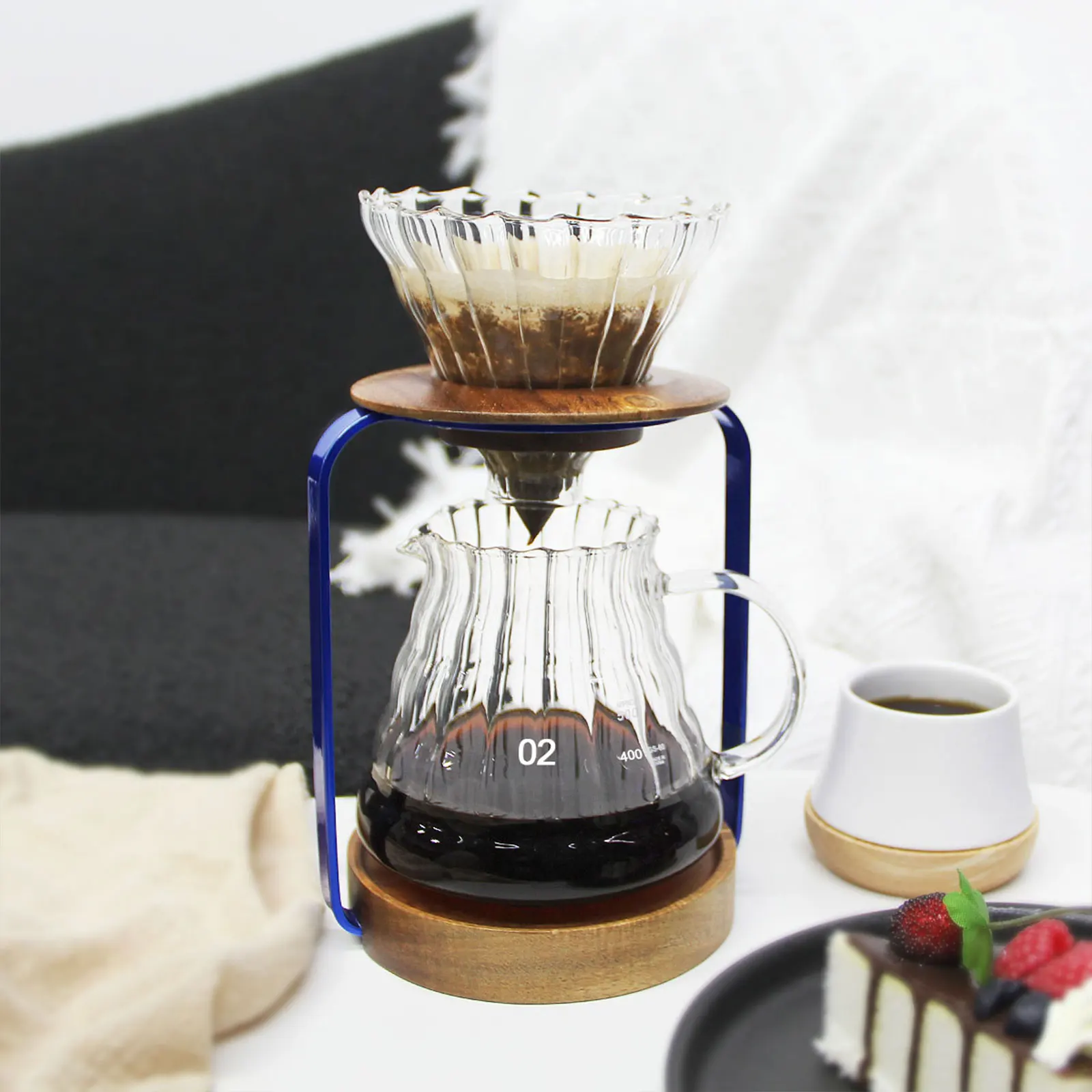 Набор кофеварки наполнитель 4 в 1 металлическая подставка для капельного