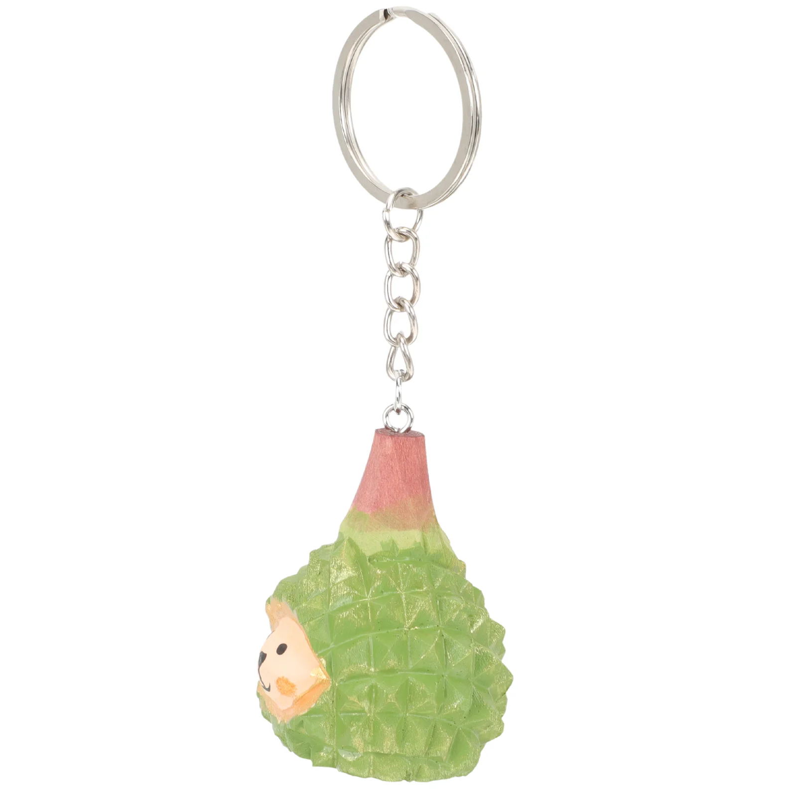 

Keychain Key Durian Hanging Car Ornament Wood Keyring Pendant Ring Cute Charm Fruit Keychains Chain Women Keyfob Hedgehog Funny