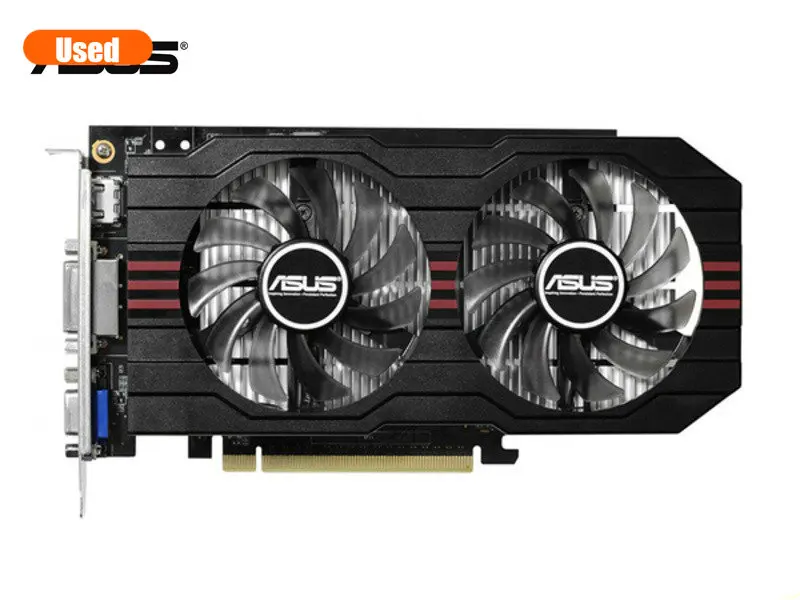 Б/у графическая карта ASUS GTX750 2 ГБ 100% бит GDDR5 HDMI DVI, Протестировано хорошо!