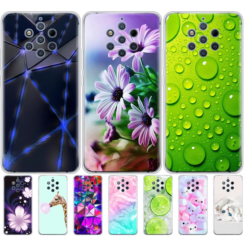 

For Nokia 9 PureView Case Back Cover For Nokia 9 Pure View Phone Cases Silicon Bumper For Nokia9 PureView bumper coque cartoon