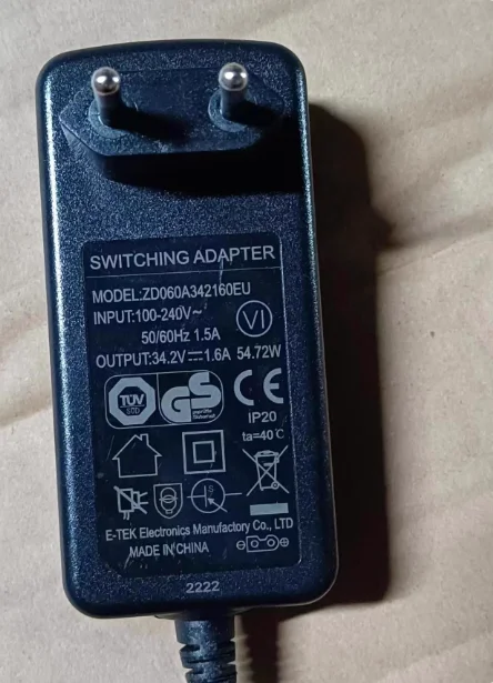 

Адаптер питания JIMMY ZD060A342160EU