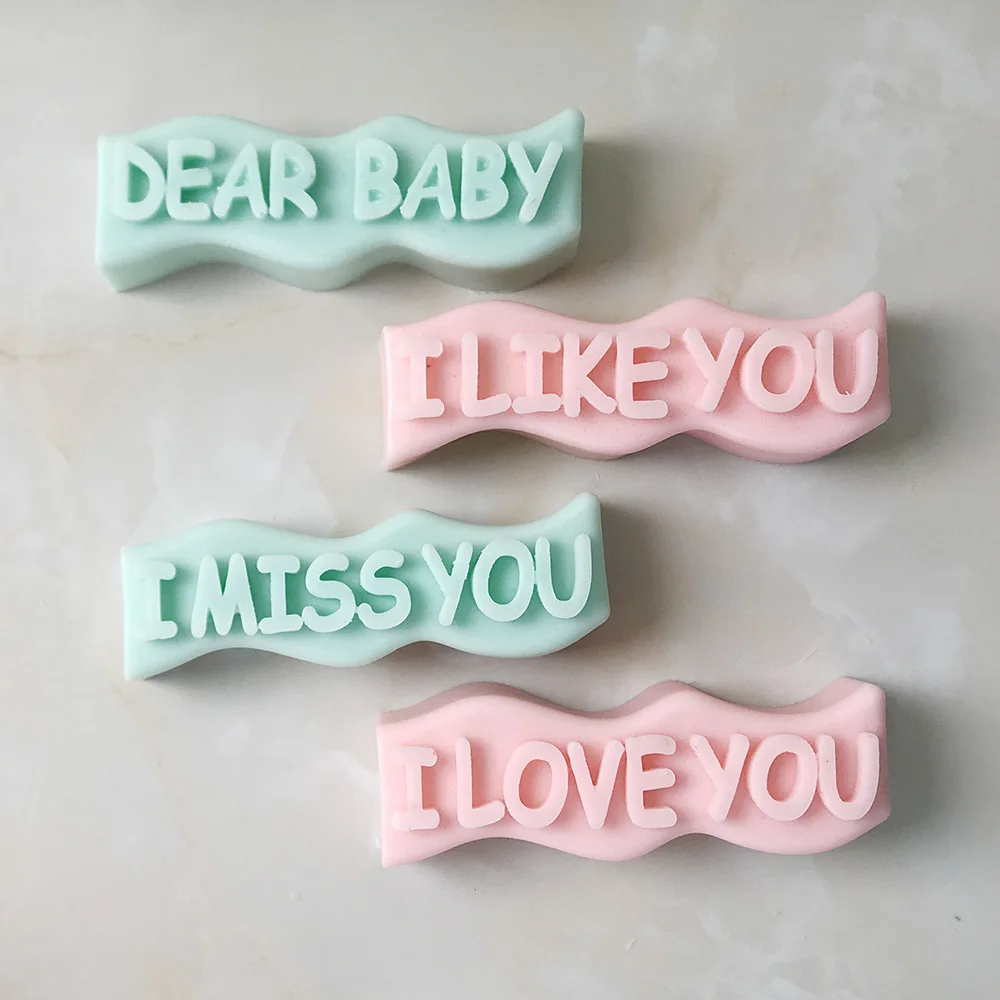 Силиконовая форма для свечей с алфавитом Я люблю тебя креативное мыло штукатурка