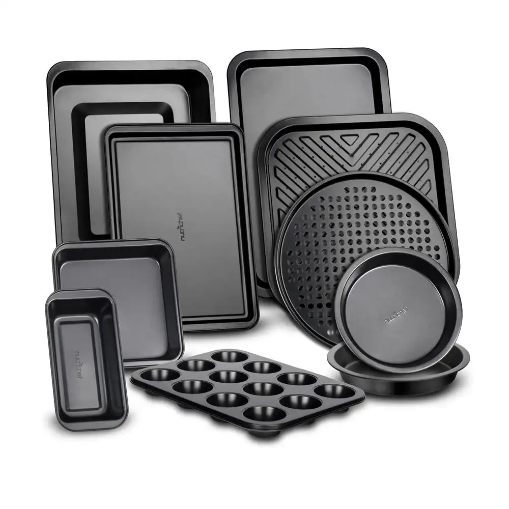 

NutriChef 10 Piece Non-stick Bakeware Set - Carbon Steel Baking Tray Set