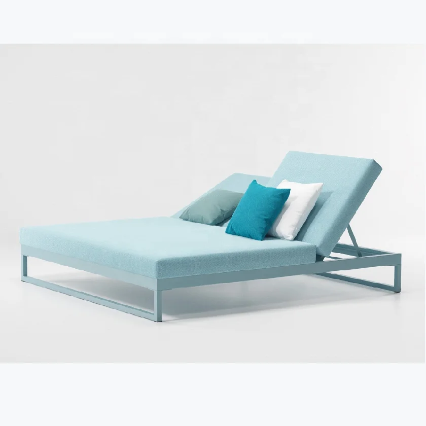 

Swimming Pool Chaise Outdoor Furniture Sunr Seat Beach aluminum sofa bed Daybed