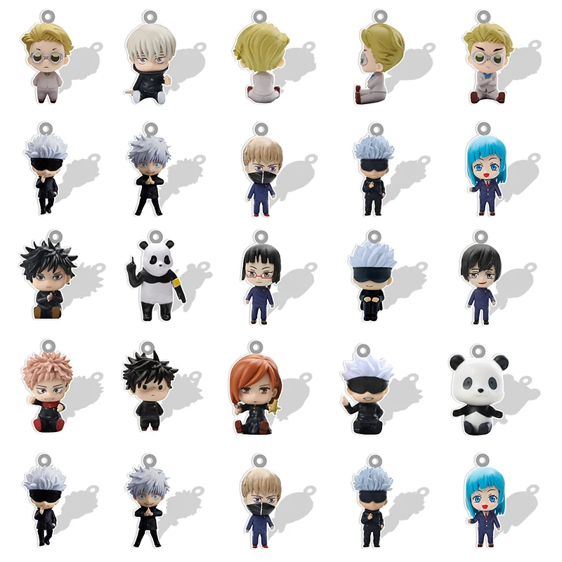 

Bandai Jujutsu Kaisen Acrylic Anime Figures Little Charms Q Version 2D Doll Models Pendants Accessories 10pcs/lot QHY486