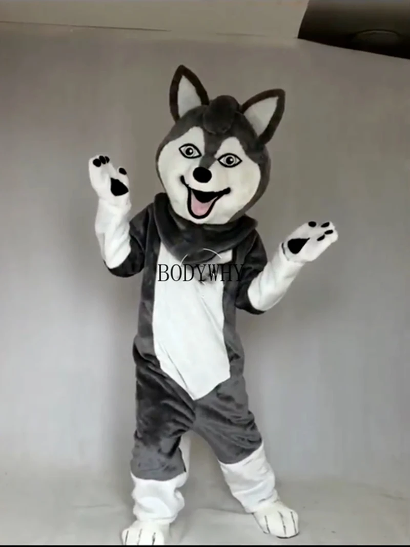Серый Волк собака Фурсьют талисман костюмы Косплэй вечернее платье комплекты