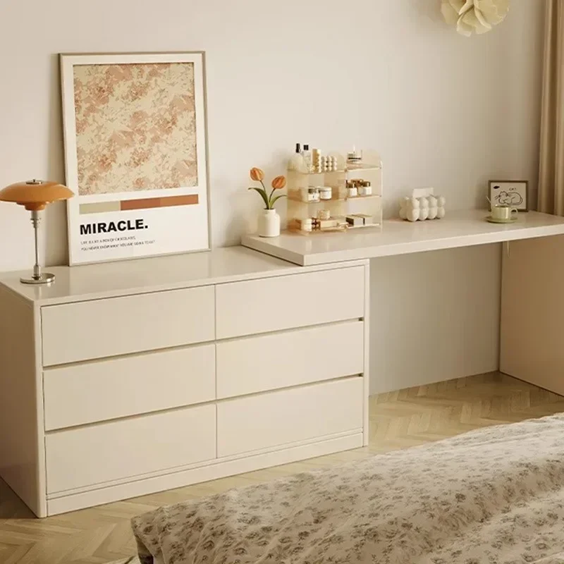 Роскошный светодиодный органайзер для туалетного столика деревянное зеркало