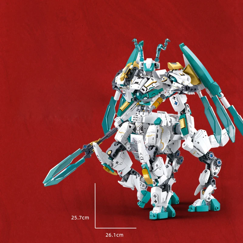 Marlon Dragon M38-b1059 Белый Нефтовый Доспех Строительные Блоки Развивающие Игрушки Для