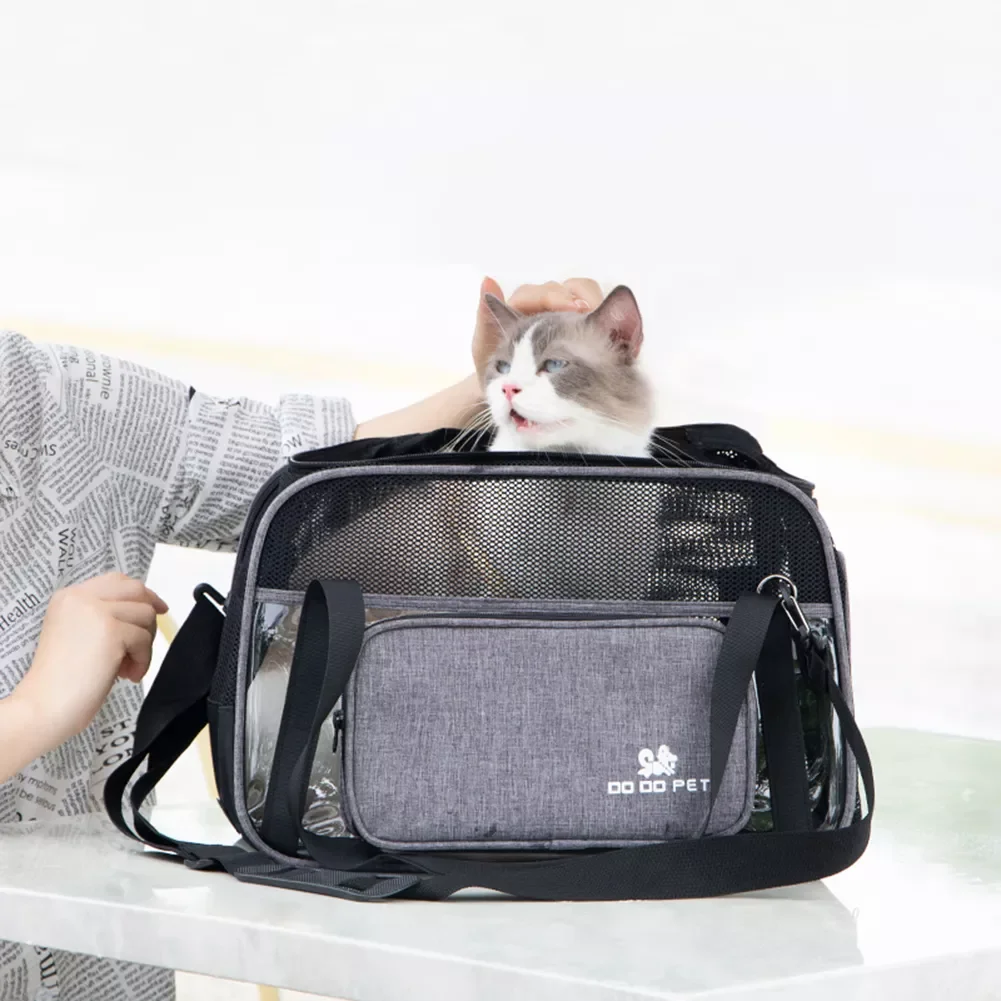 

Mesh Breathable Portable Travel Shoulder Kitten Puppy Carrying Transport Bag Foldable Outdoor Pet Cat Dog Carrier Handbag