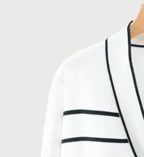 

Женский вязаный кардиган с длинным рукавом, Белый однобортный Кардиган с V-образным вырезом и вышивкой букв, свитер в стиле пэчворк с карманами