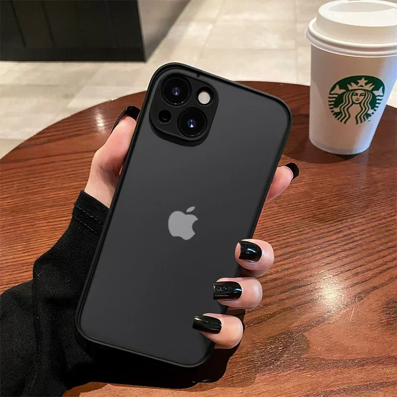 Роскошные матовые прозрачные чехлы для телефонов iPhone 11 12 13 Pro XS ...