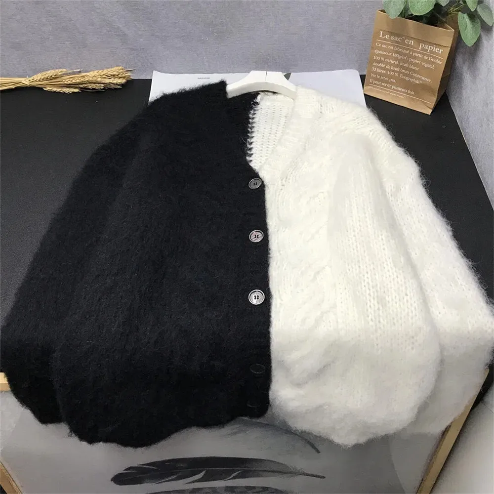 Свитер женский зимний в стиле хиппи свободного покроя