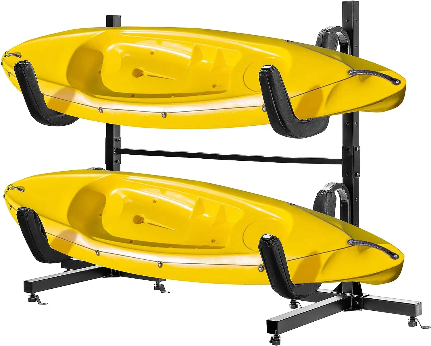 

Duty Freestanding Dual Storage Height Adjustable Carrier Stand for Kayaks SUP Paddle Boards and Canoes