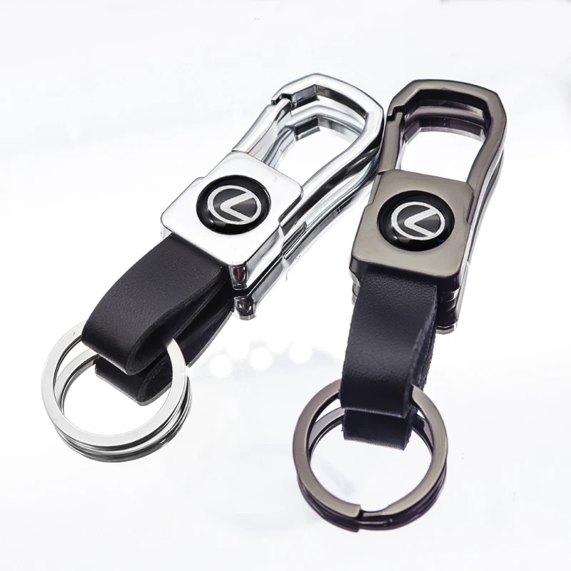 

high quality metal leather creative logo car keychain car accessories for LEXUS- CT ES LS UX NX RX LX LM LC RC IS GX RCF