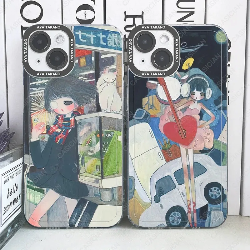 Арт мультфильм эстетика Aya Takano чехол для телефона Samsung A12 A13 A14 A22 A23 A31 A32 A33 A50 A51 A52 A53
