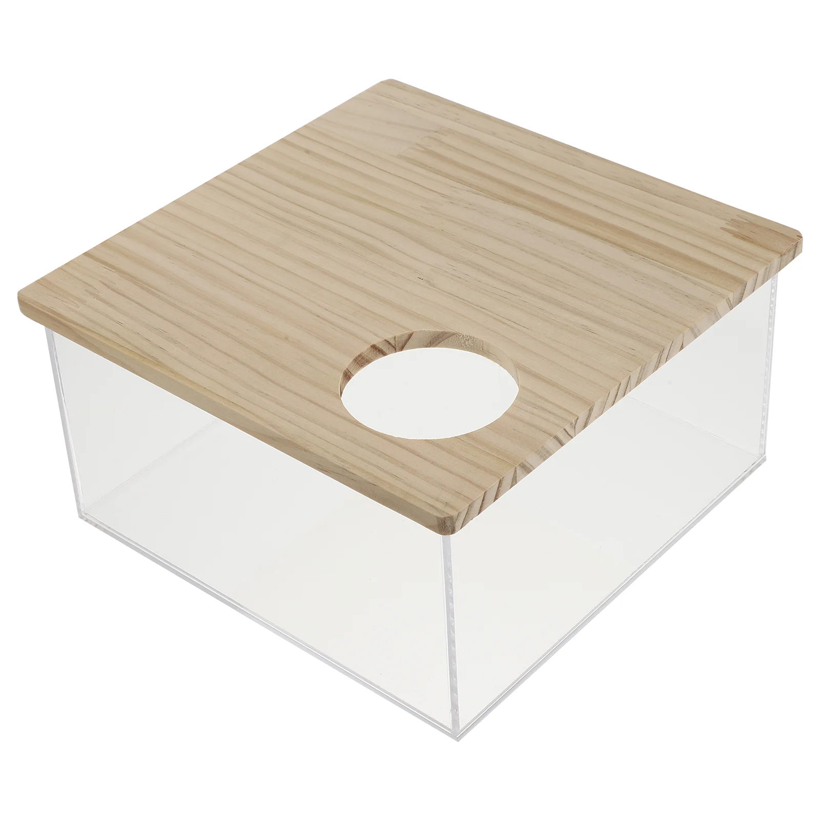 

Hamster Bath Box Sandbathtub Room Pets Pet Hideout Cage Container Toilet Shower Litter Transparent Subscription Pee Chinchilla