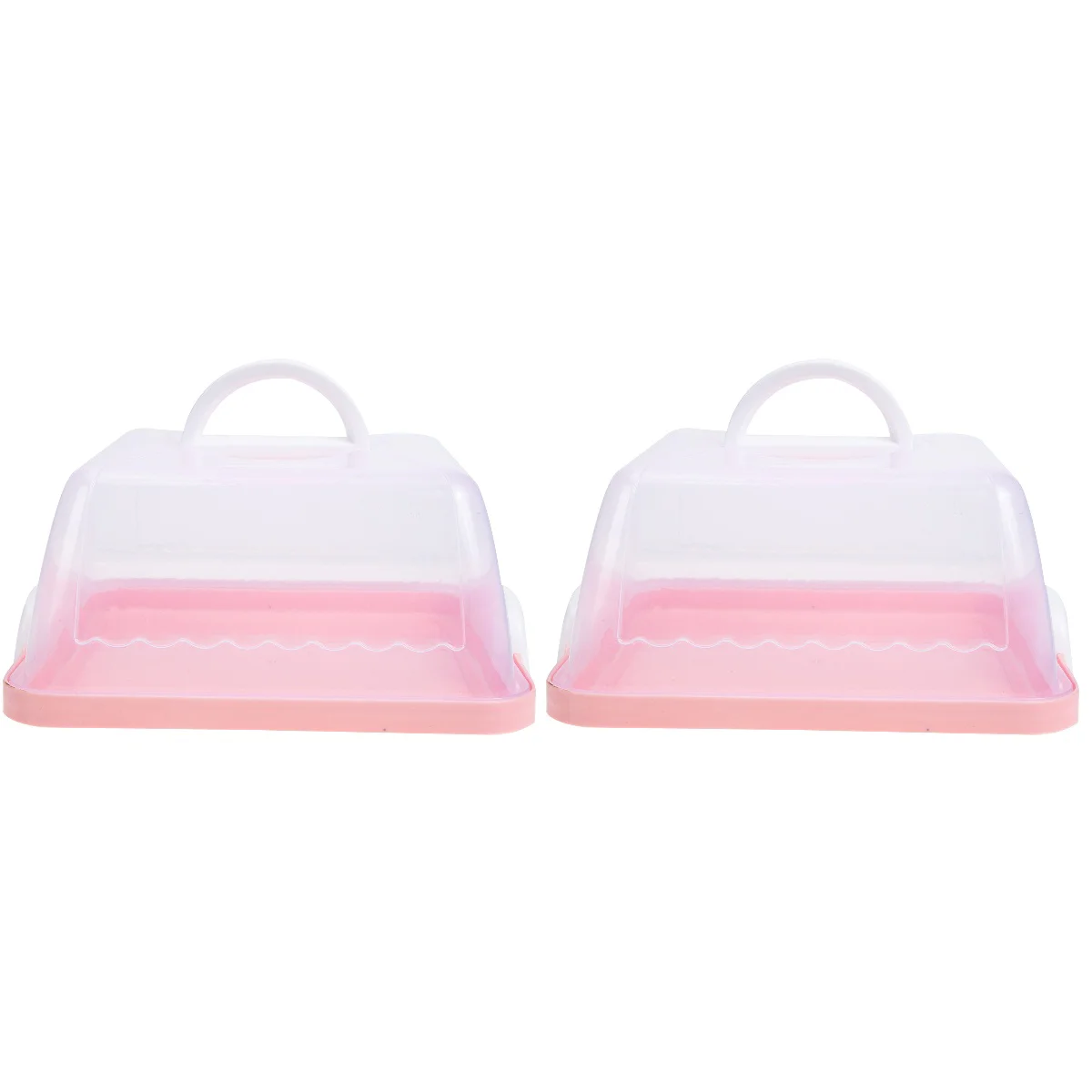 

Cake Carrier Container Cupcake Box Holder Plasticportable Pie Takers Case Stand Muffin Storage Server Wedding Square Cheesecake