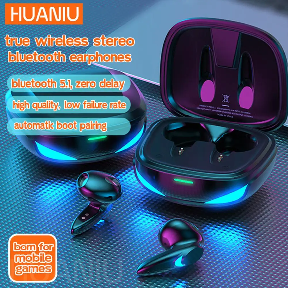 

G10 Tws Bluetooth-compatible 5.1 Gaming Headset Low Latency Ultra-long Battery Life Touch-sensor Sports Wireless Headset