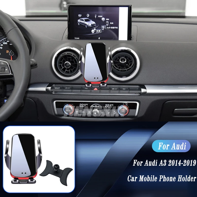 

Автомобильное беспроводное зарядное устройство, автоматическое крепление, держатель для телефона для Audi A3 S3 8V 2014-2022, регулируемый кронштейн для GPS-навигации, аксессуары