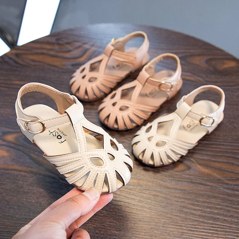 

2022 Summer Children's Sandals New Girls Hollow Cute Princess Shoes Baby Soft Bottom Toddler Shoes