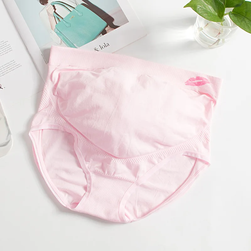 

One Size Cotton Maternity Panties High Waist Belly Briefs Clothes for Pregnant Women Pregnancy Underwear
