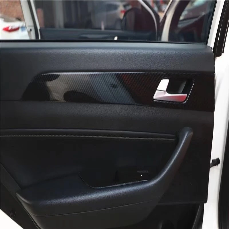 Фото LHD для Hyundai Sonata 9 2018 2019, крышка переключателя окна, внутренняя дверная ручка, крышка чаши, крышка кондиционера, аксессуары для интерьера №2
